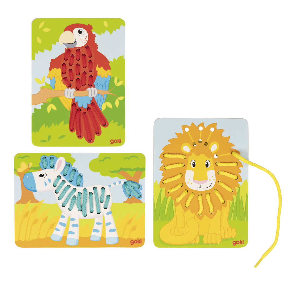 Goki Wooden Thread Puzzles, 3rd.