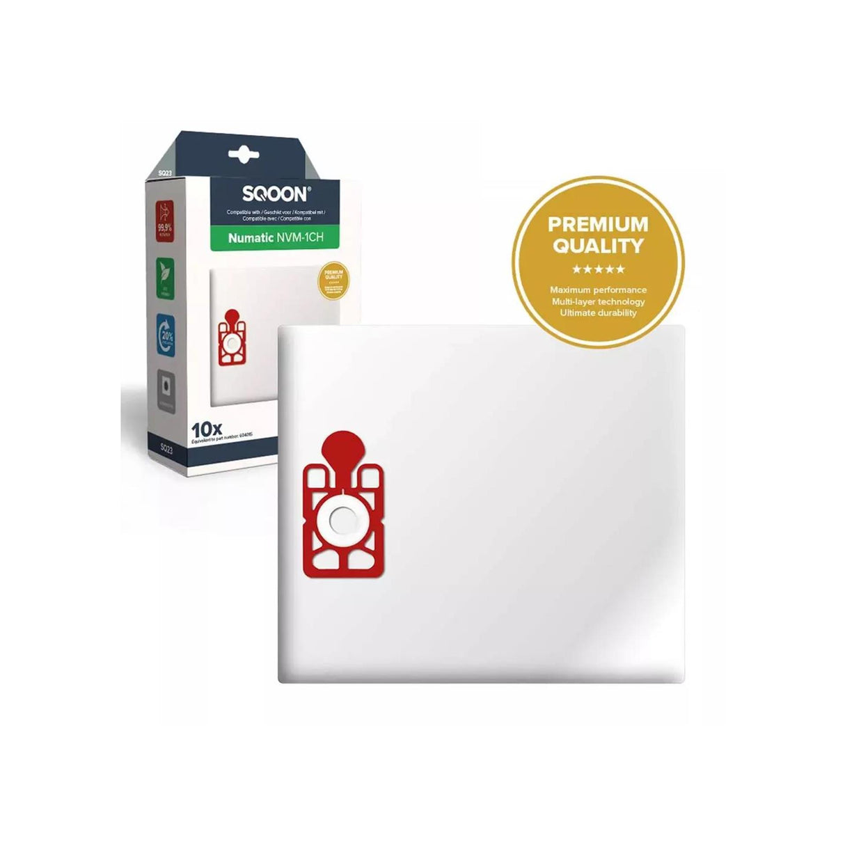 Vacuum cleaner bags numatic nvm 1ch henry james 10 pieces