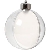 Creativ Company Decoration Christmas balls two -part, 5st.
