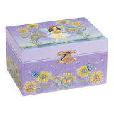 Goki Museksbox Ballerina Blummen purpur