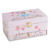 Goki Museksbox Ballerina Blummen rosa