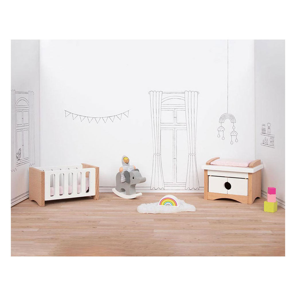 Gii Holzfleeg Puppet Miwwel Puppelchen, 12dlg.