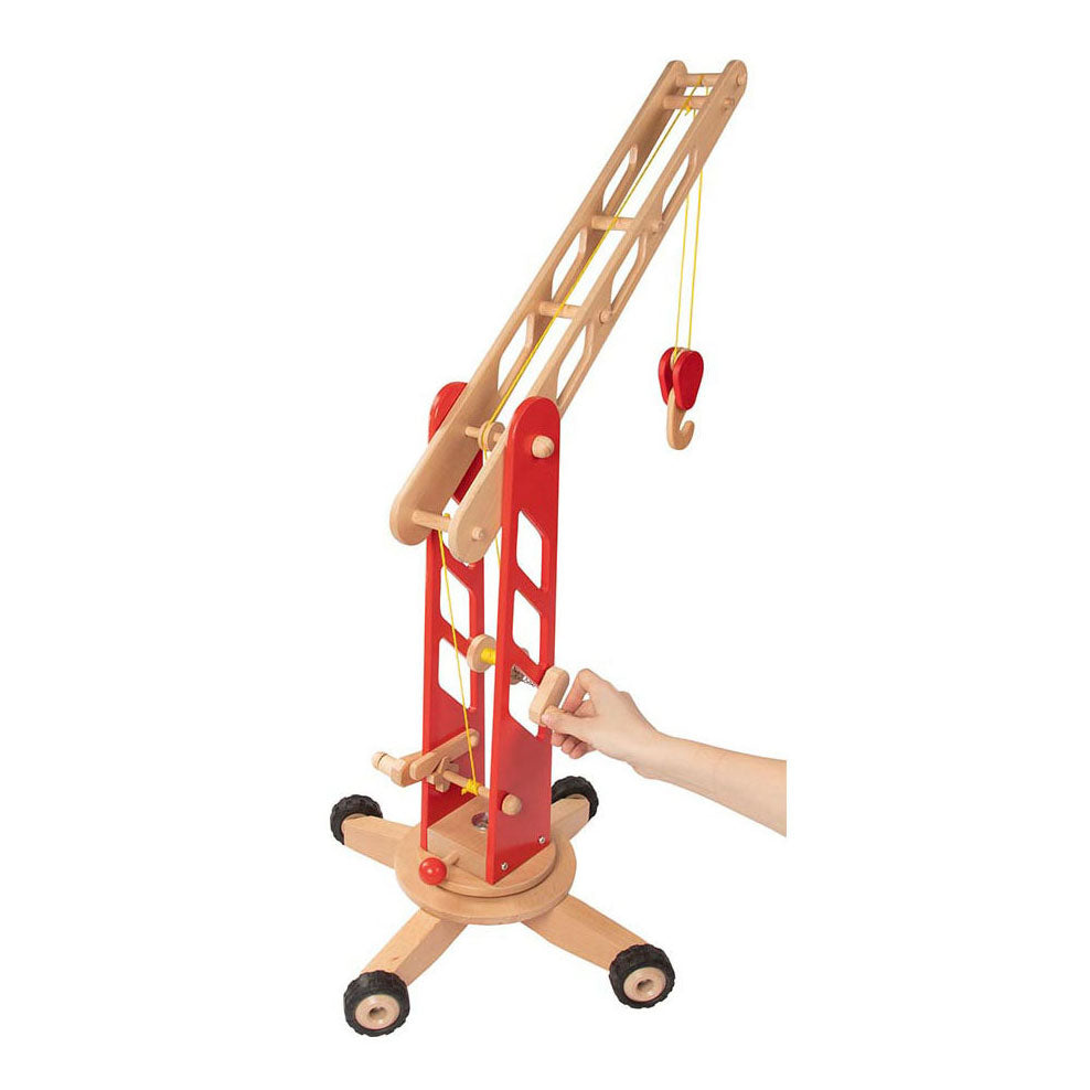 Goki wooden tap on wheels red