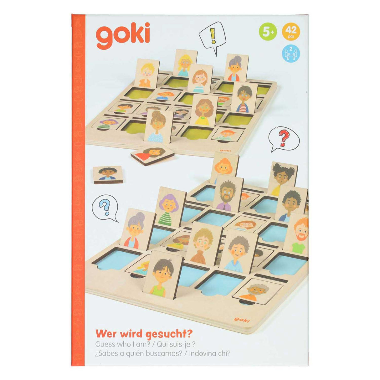 Juego de madera de Goki ¿Qué persona soy?