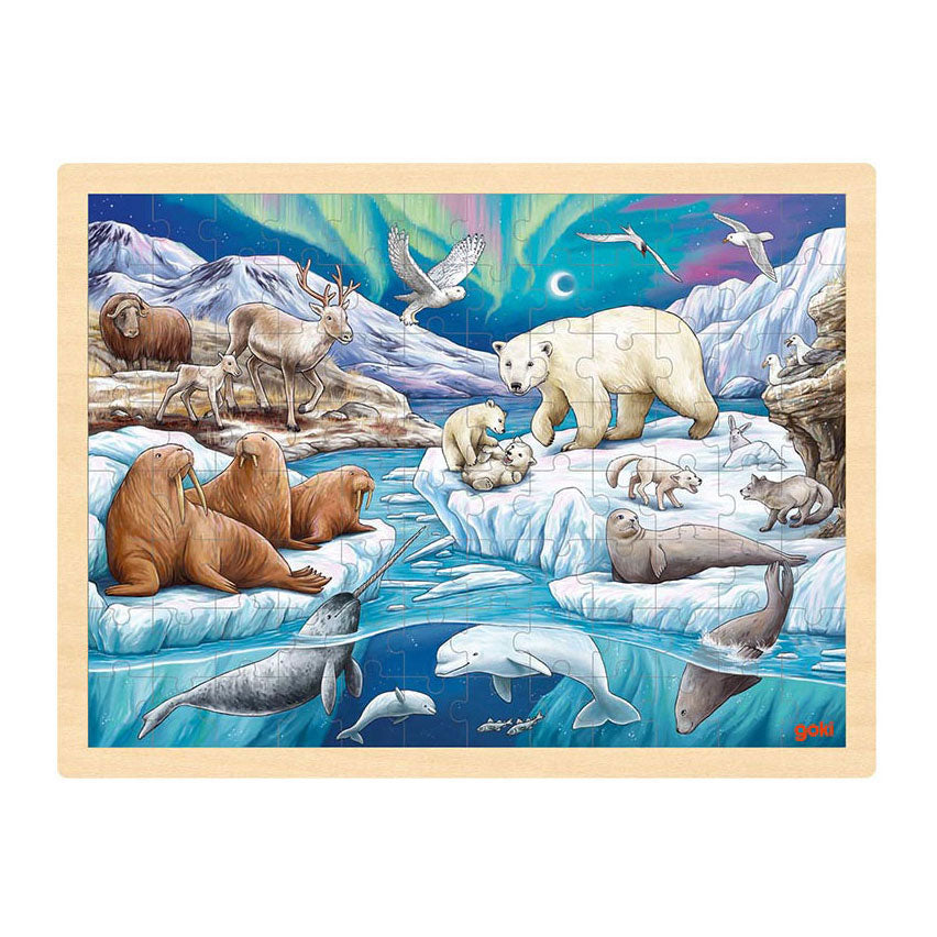 Goki lesena sestavljanka puzzle Polar Night, 96st.