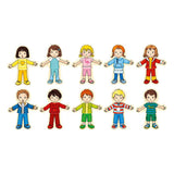De Goki howie Dressing Puzzle Jong a Meedchen an der Horsen Box, 36st.