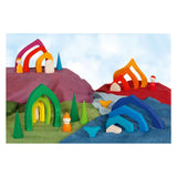 Goki wooden building blocks four seasons, 25dlg.