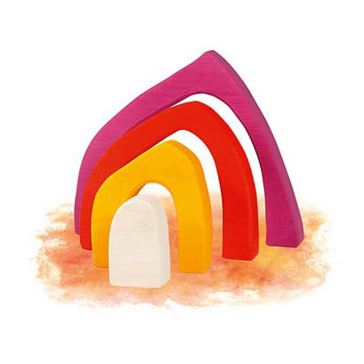 Goki wooden building blocks four seasons, 25dlg.