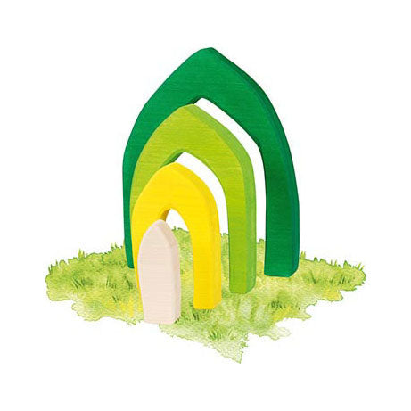 Goki wooden building blocks four seasons, 25dlg.
