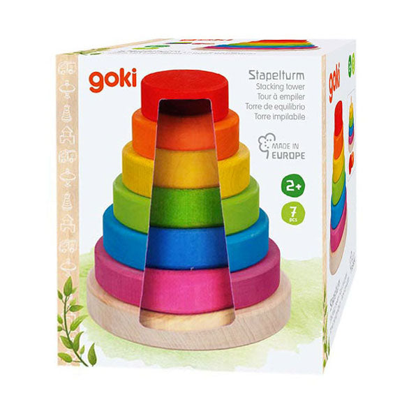 Goki wooden stacking tower, 7dlg.