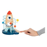 Goki wooden motor skills spiral rocket with catapult