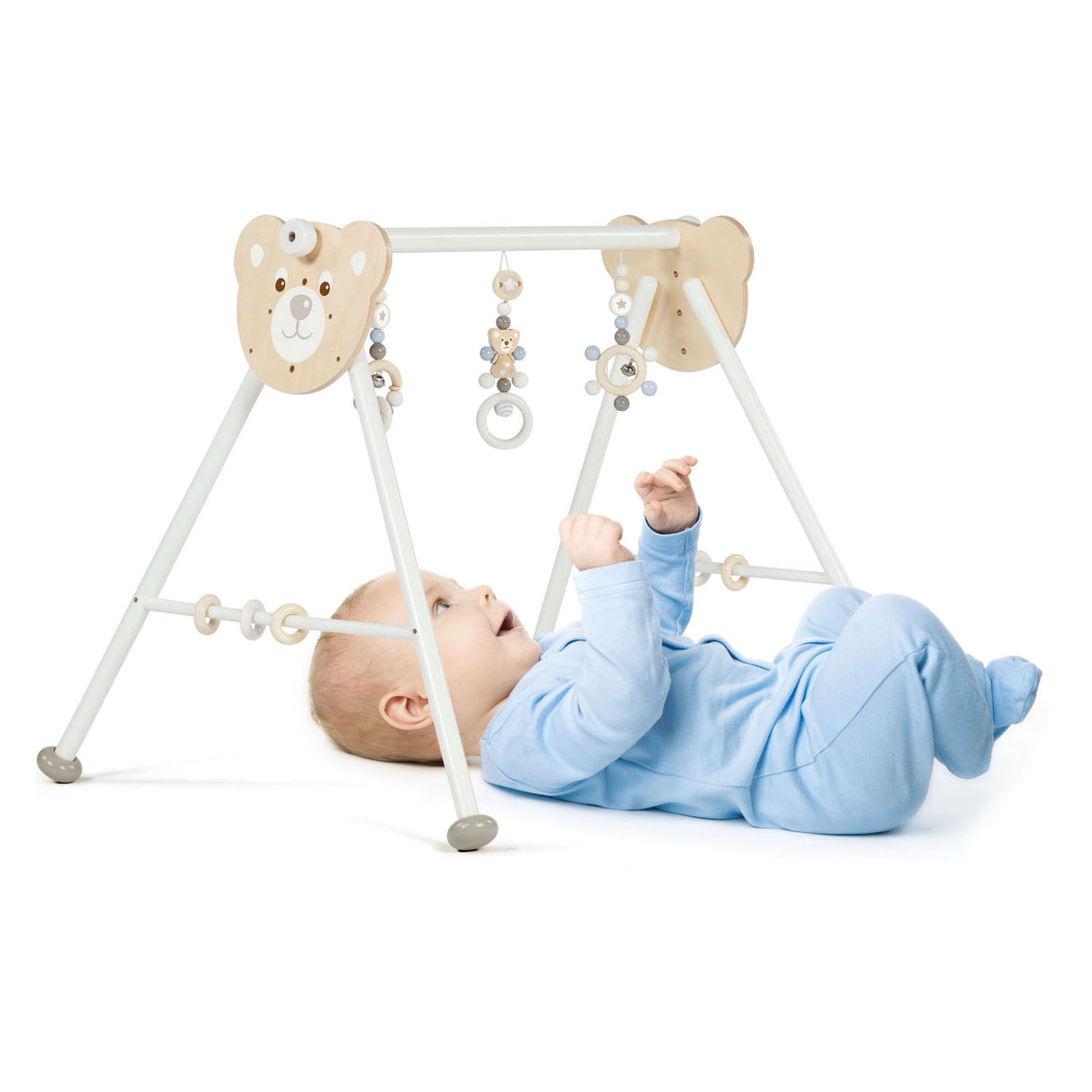 Goki wooden baby gym bear