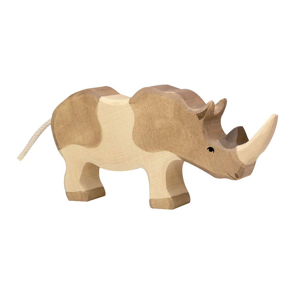 Holztiger wooden rhino