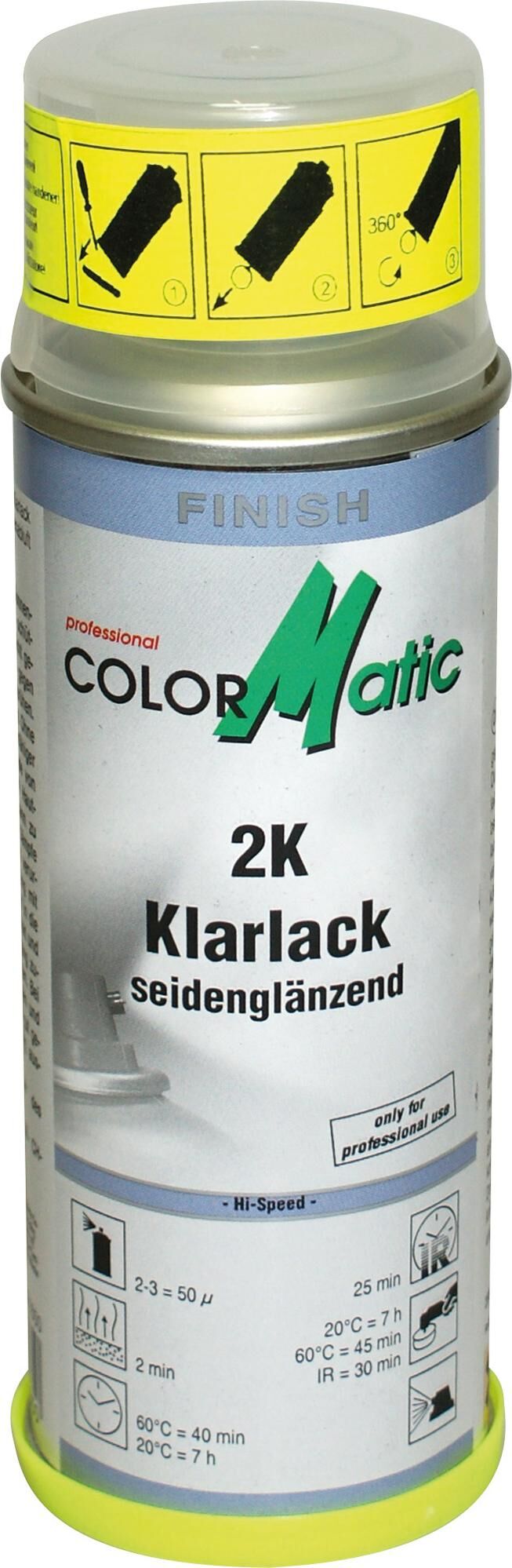Colormatic blanke lak clear paint 2k semi-gloss 200 ml