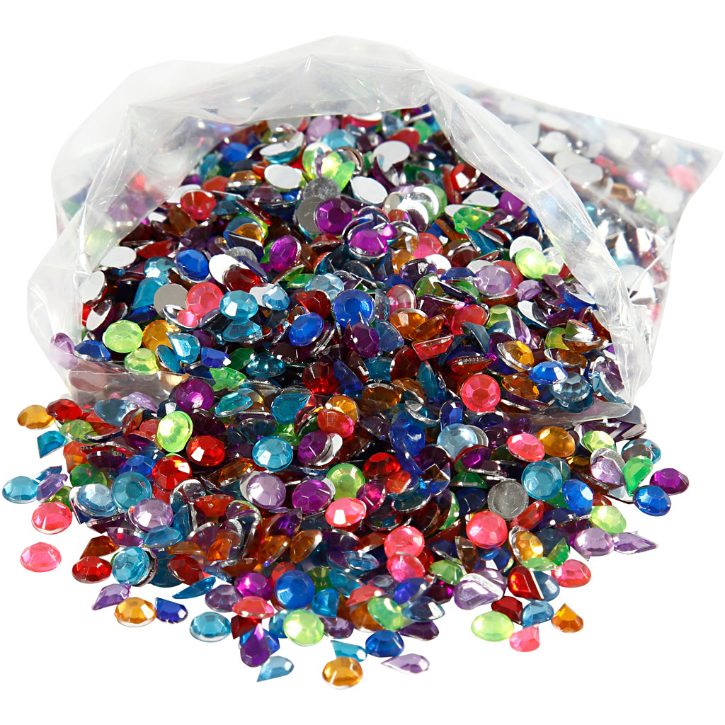 Creativ company rhinestones, size 5 mm, 3000 pieces, 1 box