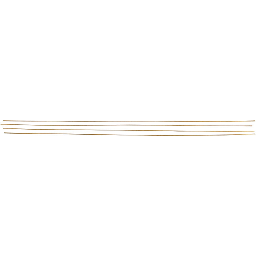 Creativ company metal rod, l: 45 cm, d 2 mm, bronze colors, 5 pieces 1 box