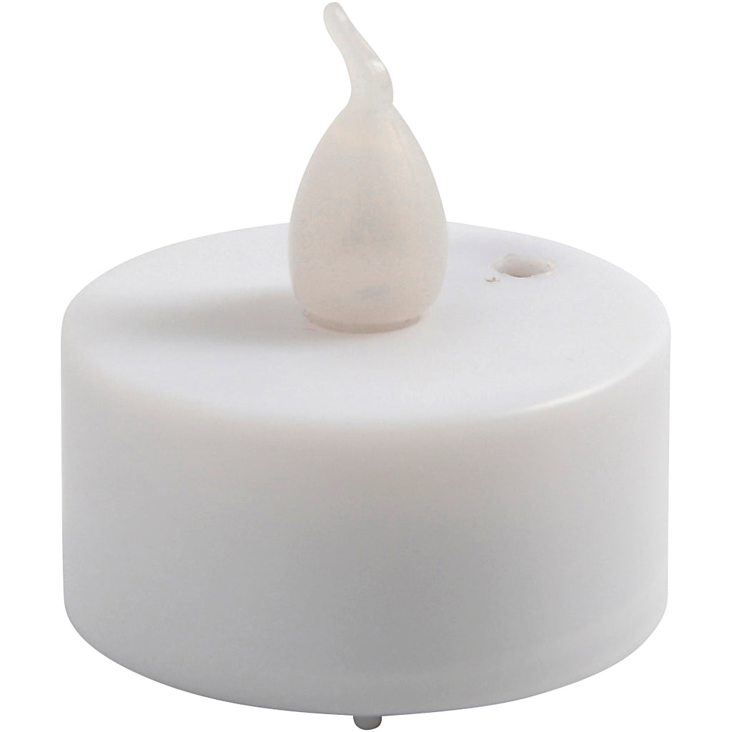 Creativ company led waxinelicht, h: 35 mm, d 38 mm, 6 stuk 1 doos