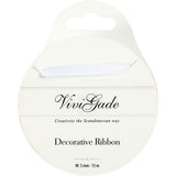 Creativ company decoration ribbon, w: 6 mm, white, 15 m 1 roll