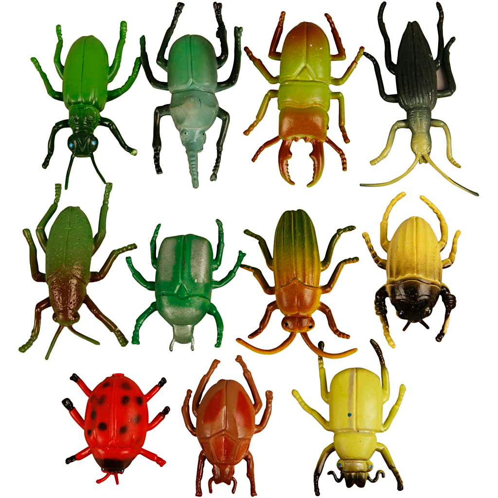 Creativ company insects, size 5 cm, 60 pieces in 1 box
