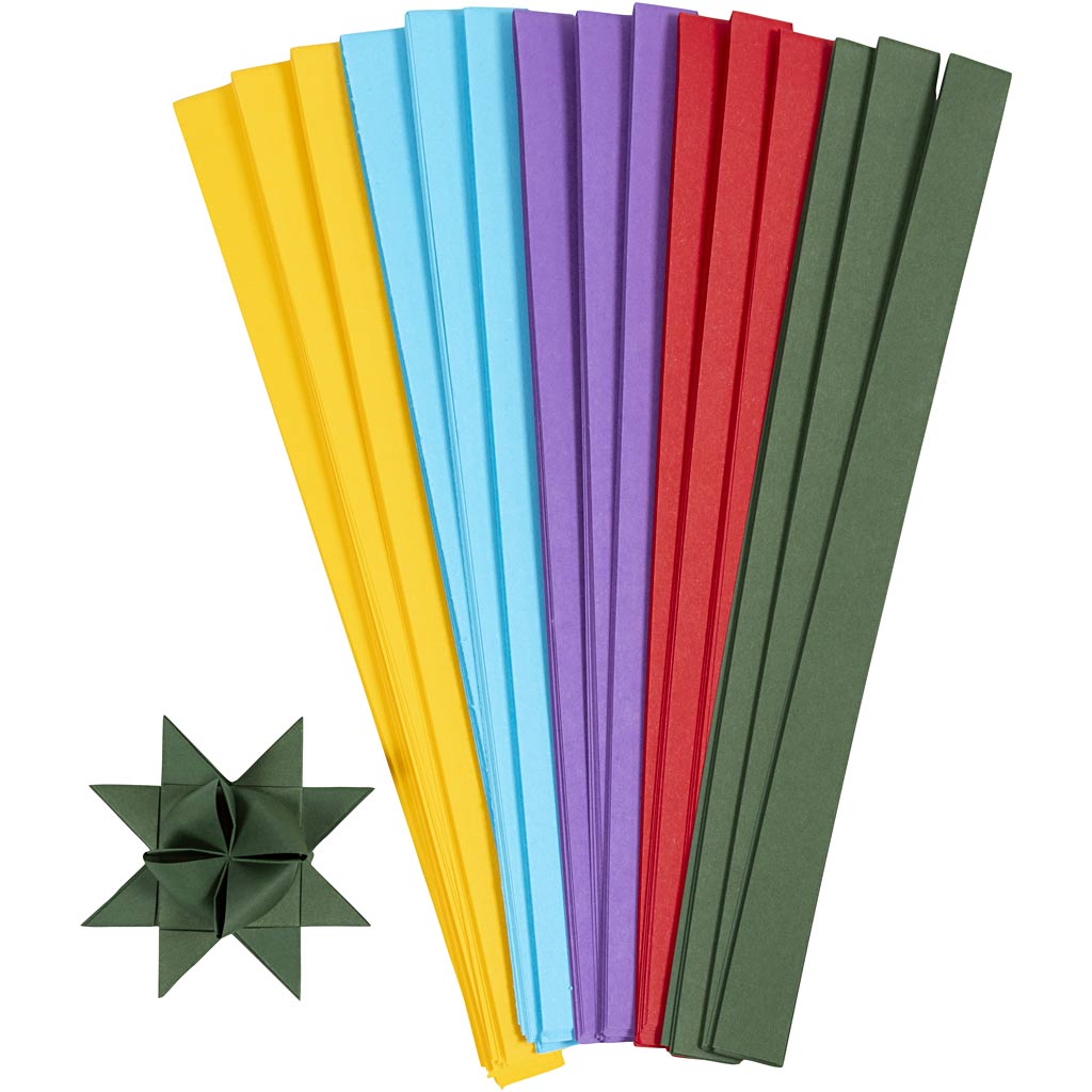 Creativ Company Braid Strips verschiedener Farben, 500st.