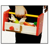 Goki wooden work bench and toolbox 2in1