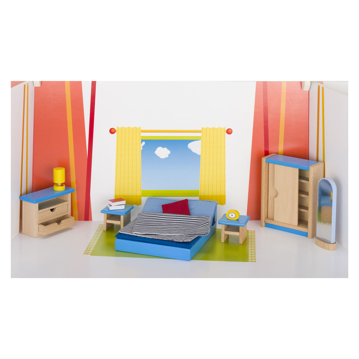 Goki Dollhouse -kaluste makuuhuone