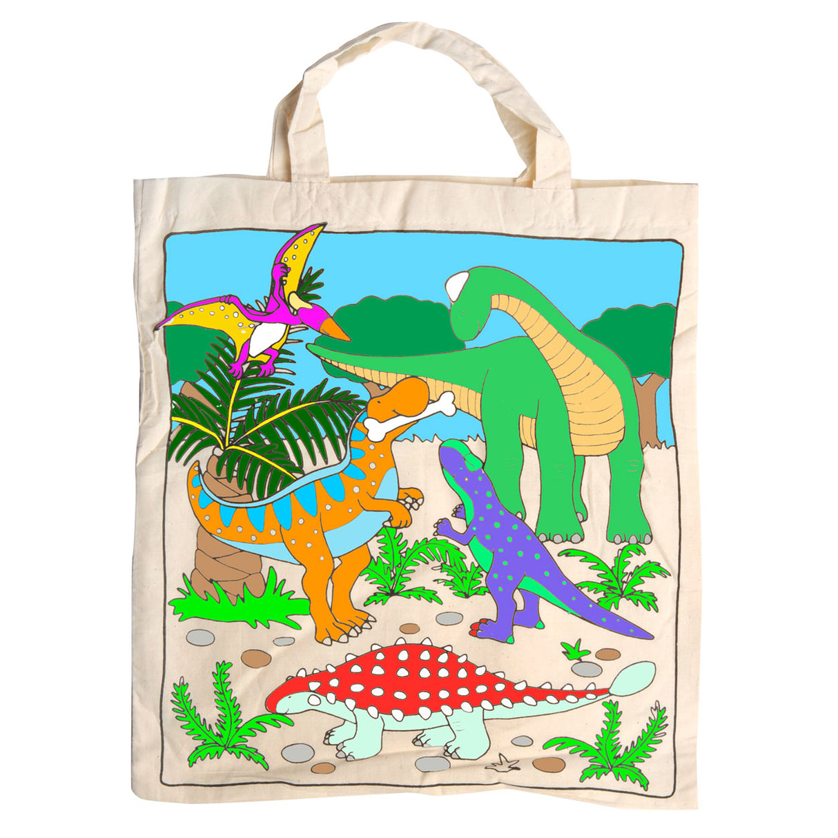 Bolsa de algodón Goki - Dinosaurus