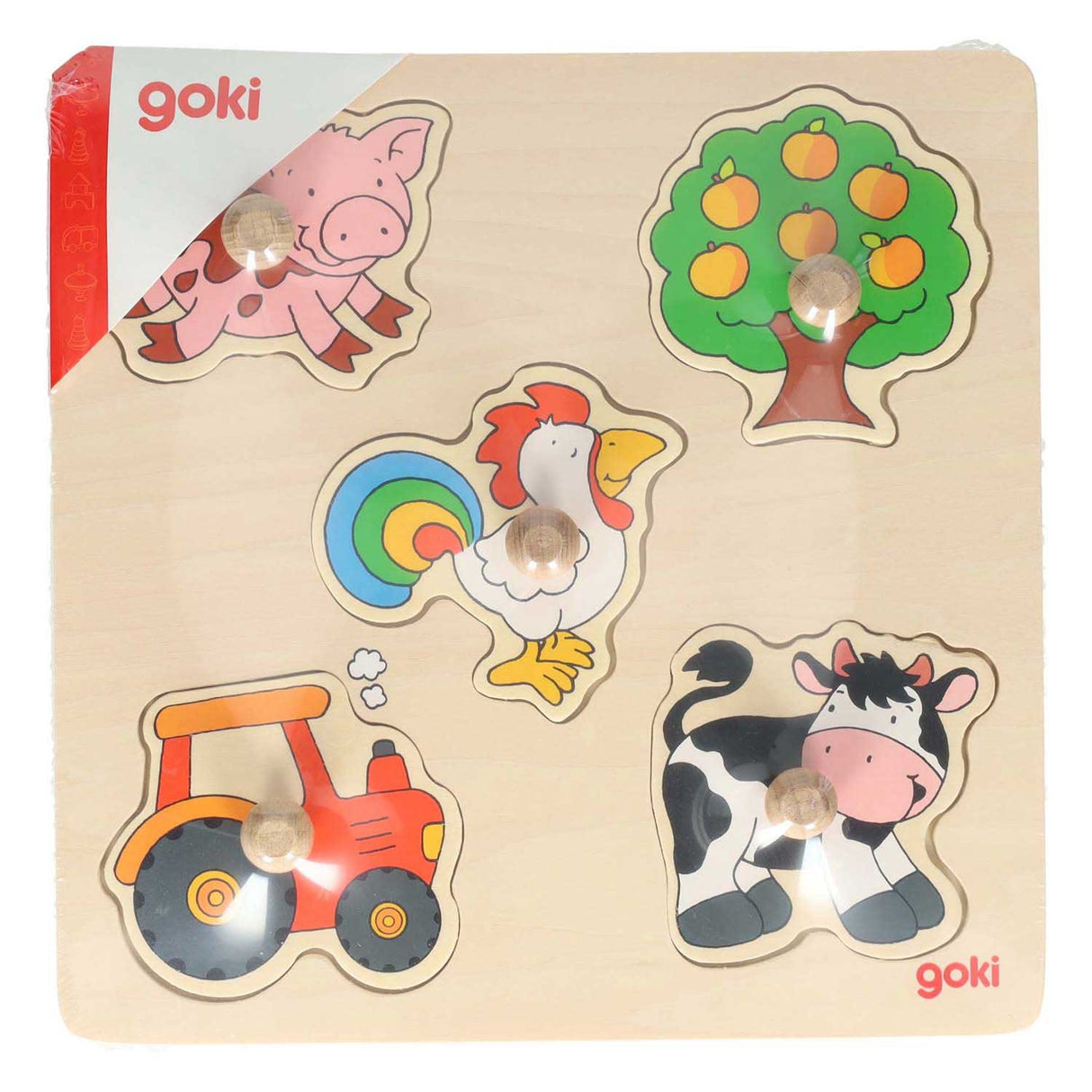 Goki lesena nick puzzle kmetija