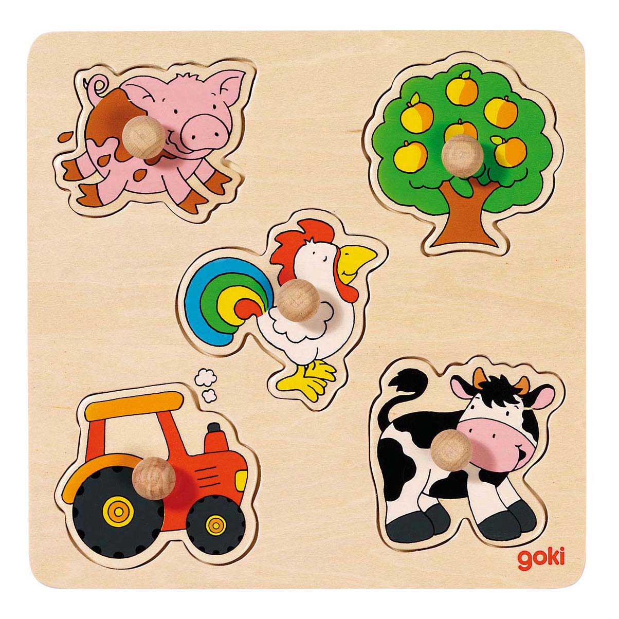 Goki lesena nick puzzle kmetija