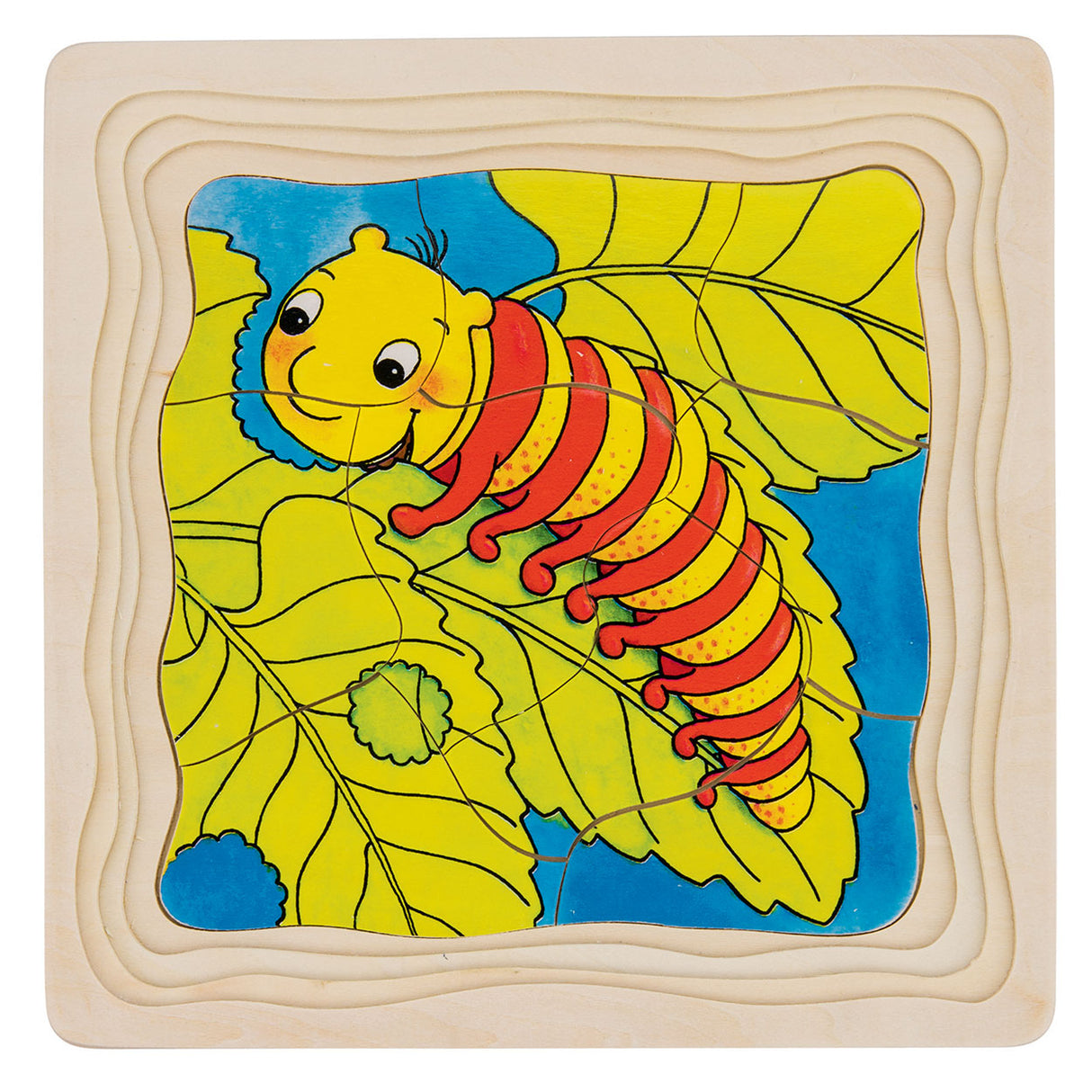 Goki wooden layer puzzle - butterfly