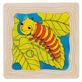 Goki wooden layer puzzle - butterfly