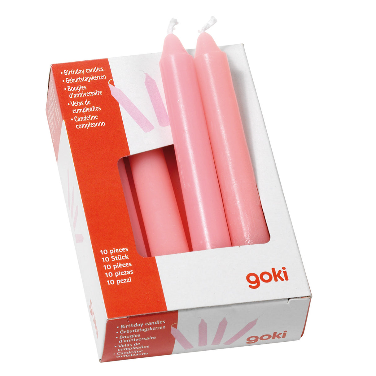 Goki Candles Pink, 10 ..