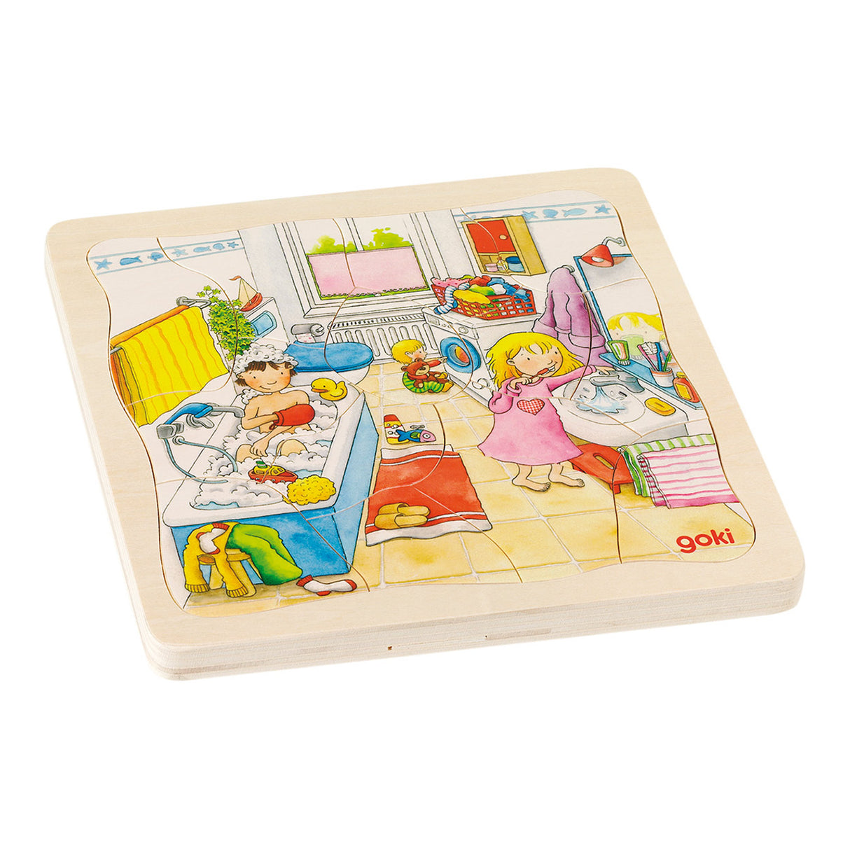 Goki Wood Layer Puzzle My Day