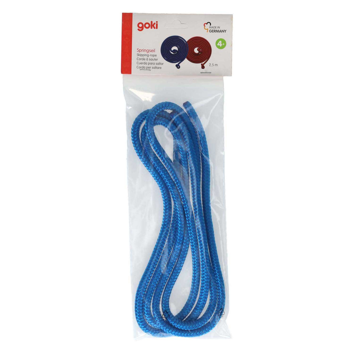 Goki blue jump rope, 2.5 meters