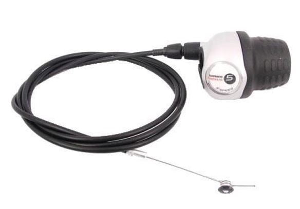 Shimano perjungiklis nexus 5v sidabrinis