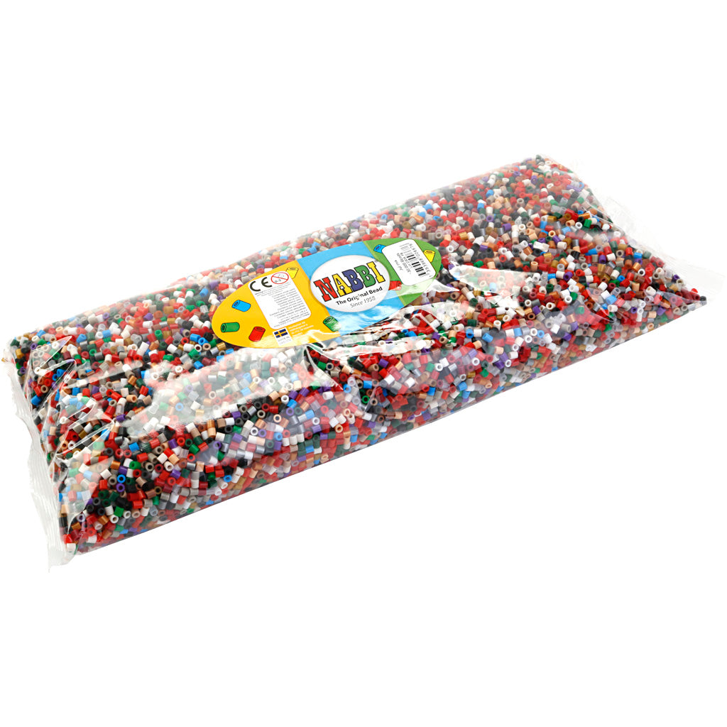 Nabbi strijkkralen, afm 5x5 mm, medium, kerst verf, 30000 stuk 1 doos