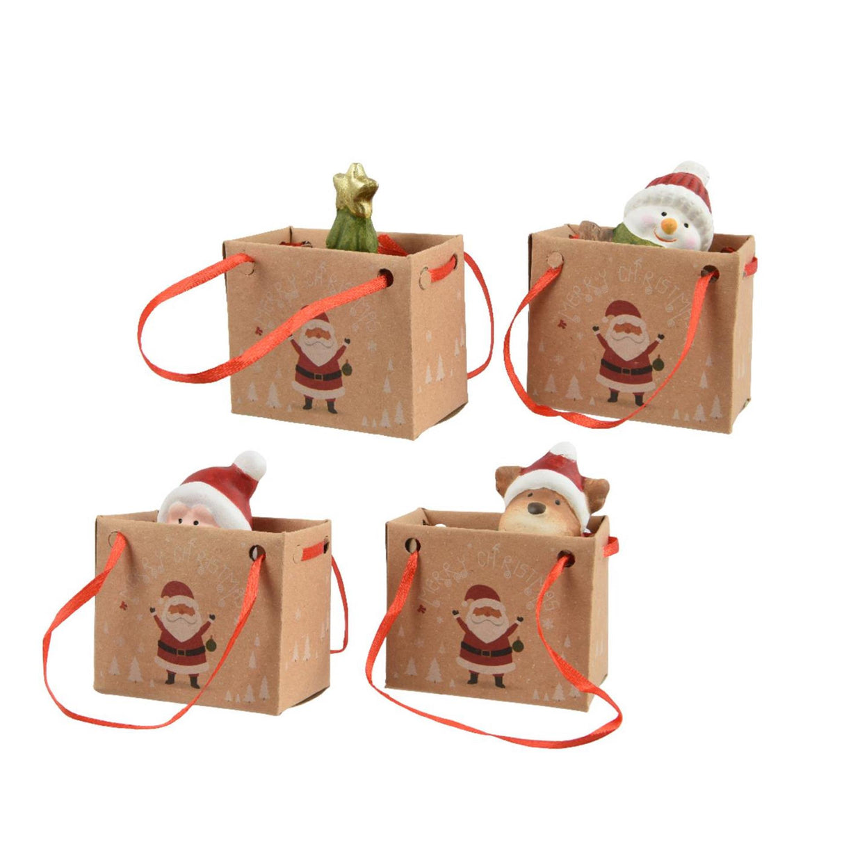 Decoris julefigur i pose 4x3,2x6,5cm