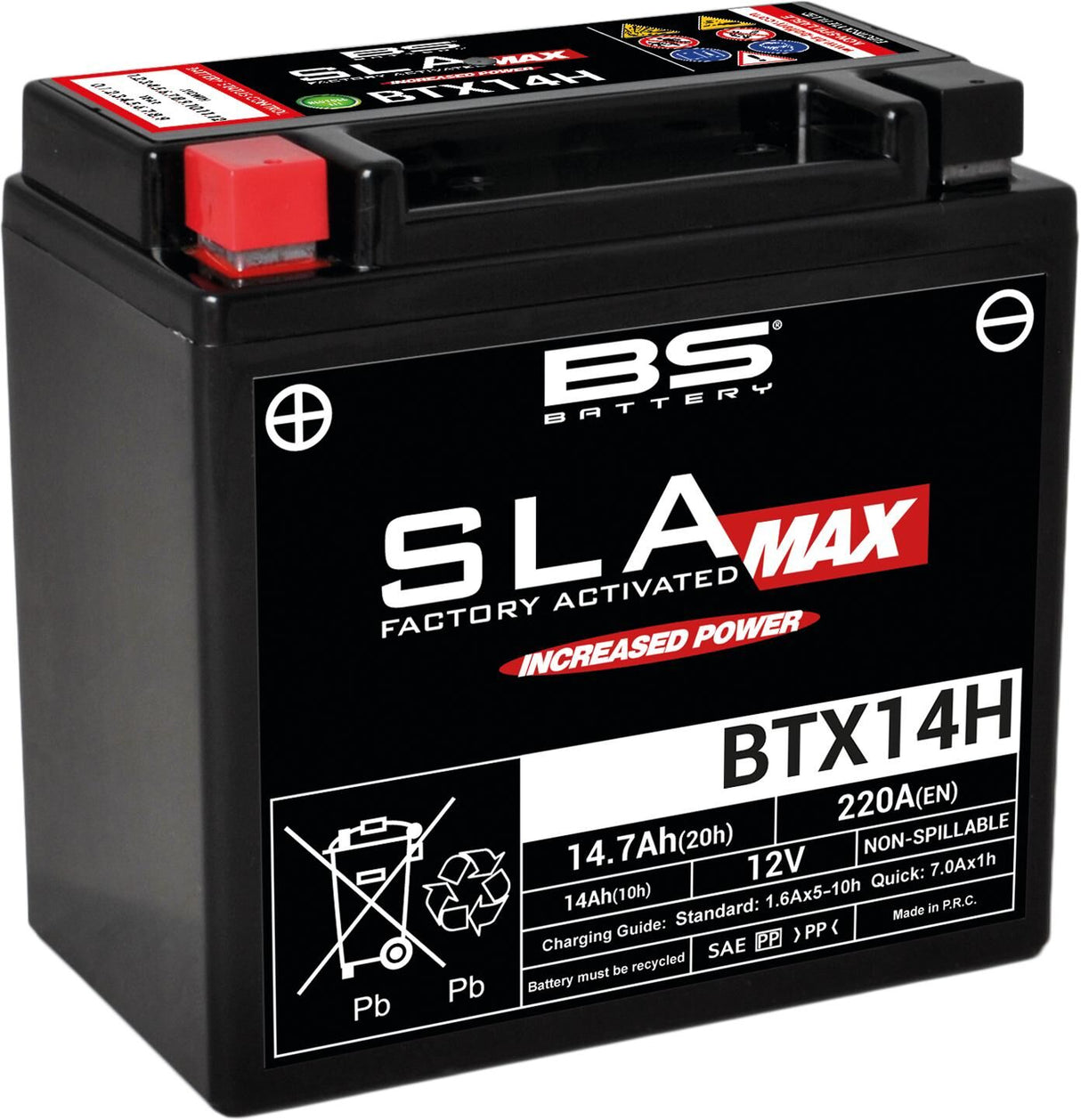 Bs-battery battery btx14h . battery btx14h bs sla-max