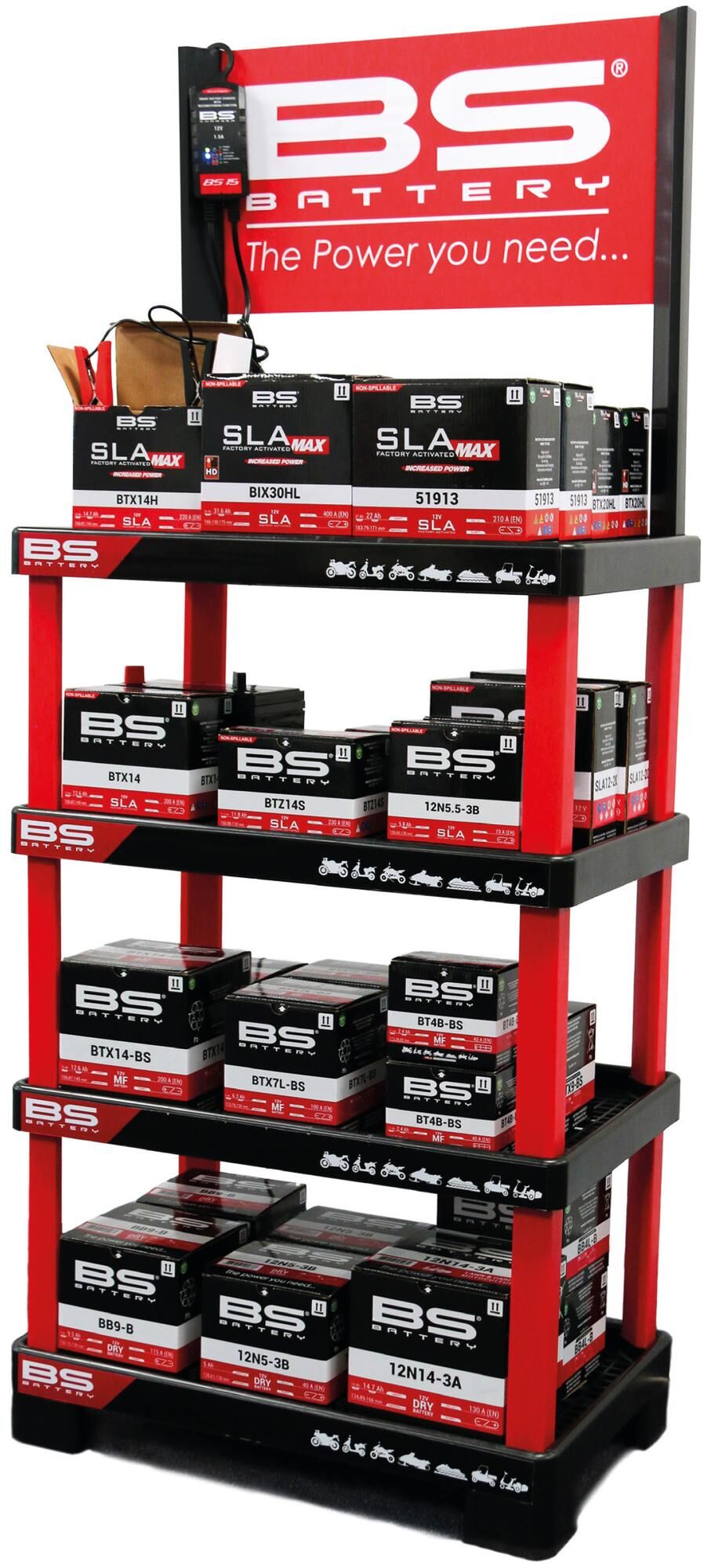 Bs-battery verkoopdisplay
