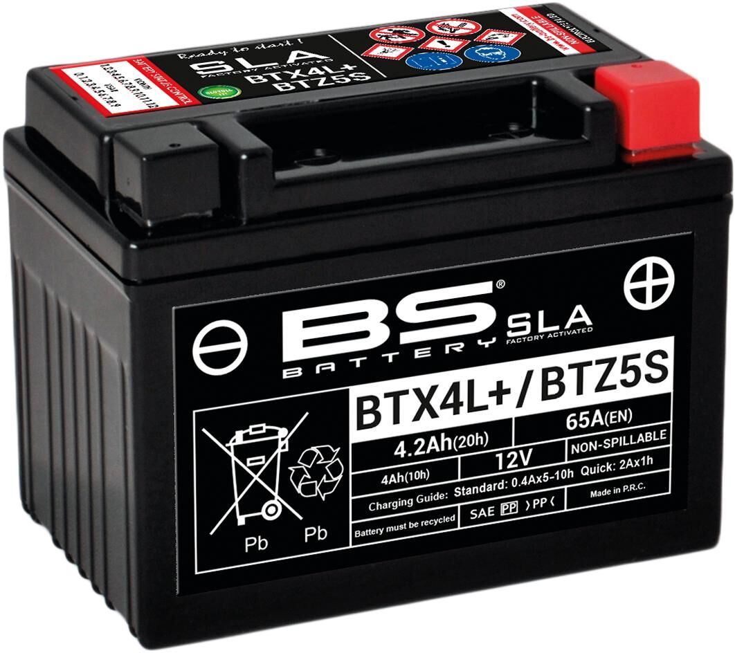 Bs-battery bs-battery battery btx4l+ btz5s . battery btx4l+ btz5s 4ah bs sla