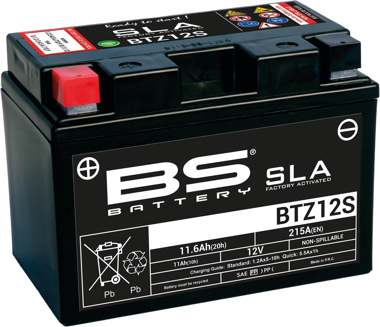 Bs-battery bs-battery battery btz12 btz12s-bs . battery btz12s bs sla