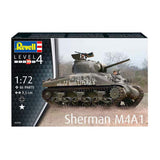 Revell model kit - sherman m4a1 1:72 - 86 pcs.