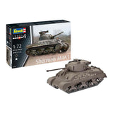 Revell model kit - sherman m4a1 1:72 - 86 pcs.