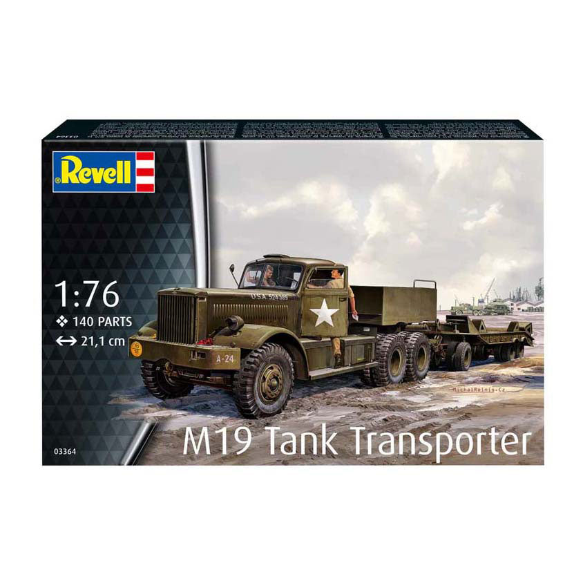 Revell modelbouwpakket - m19 tank transporter 1:76 - 140dlg.