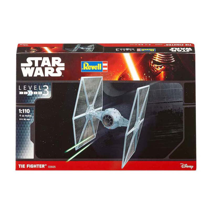 Revell model kit - rumrejser - star wars slips fighter 1:110 - 22 stk.