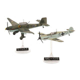 Revell modelsæt - messerschmitt bf109e junkers ju87b 1:144 - 39 stk.