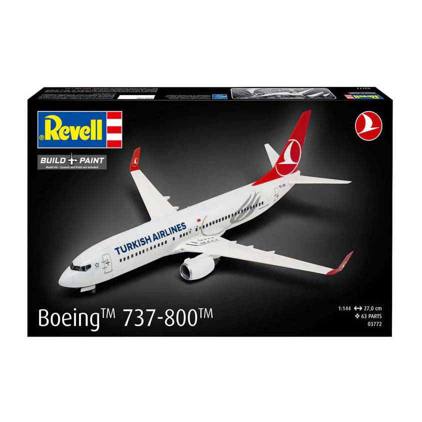 Revell model kit - Boeing 737-800 Turkish Airlines 1:144 - 63 pcs.