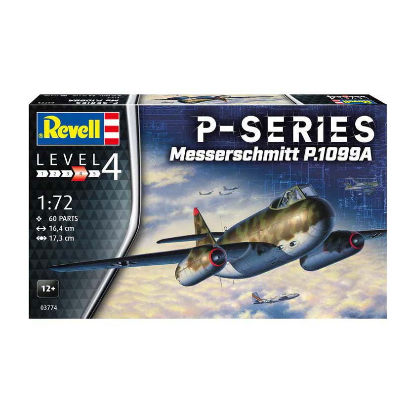 Revell model kit - messerschmitt p.1099a 1:72 - 60 pcs.