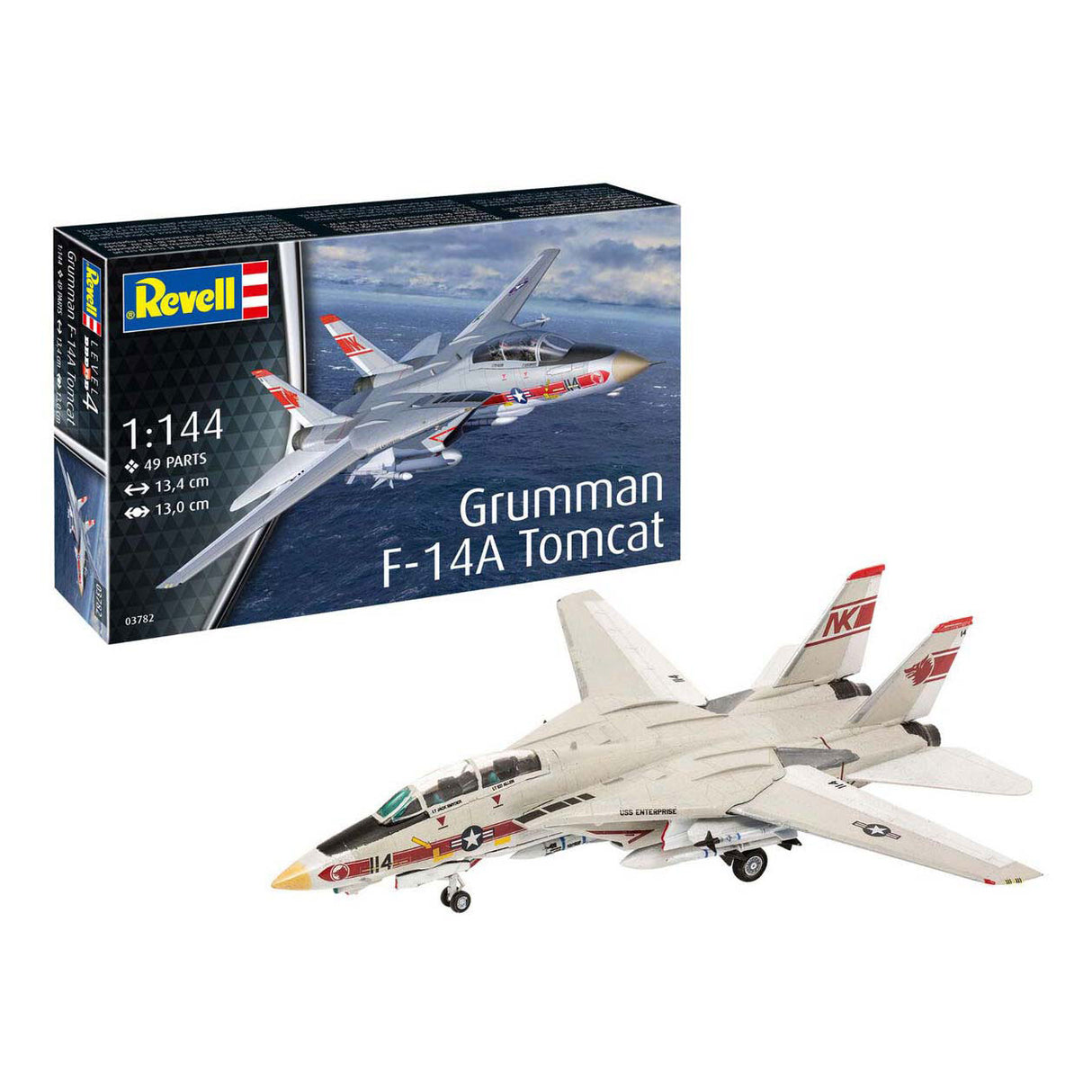 Revell modelbouwpakket - grumman f-14a tomcat 1:144 - 49dlg.