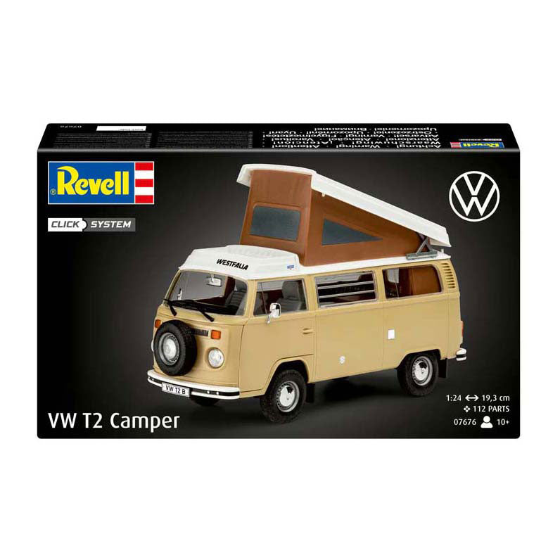 Revell model kit - vw t2 camper 1:24 - 112 pcs.